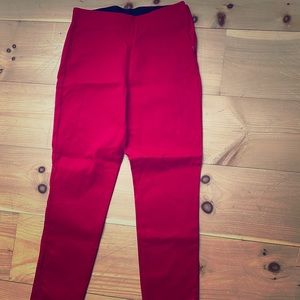 Red dress pants